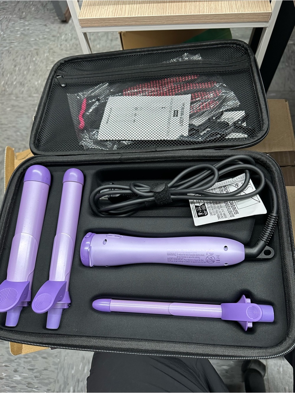 Wavytalk Pro rotating curling iron set